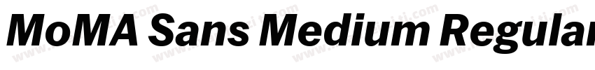 MoMA Sans Medium Regular字体转换